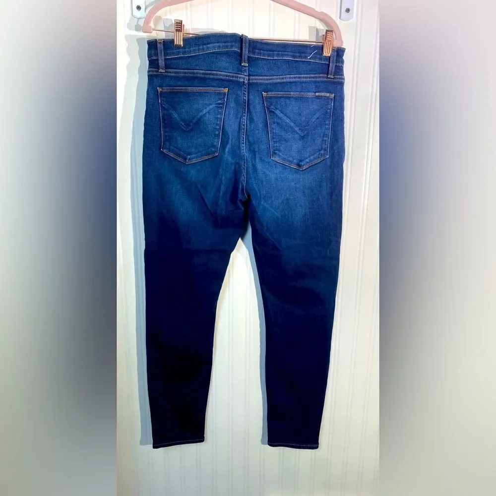 HUDSON NATALIE MID-RISE ANKLE‎ SKINNY-STRETCH JEANS Sz 31